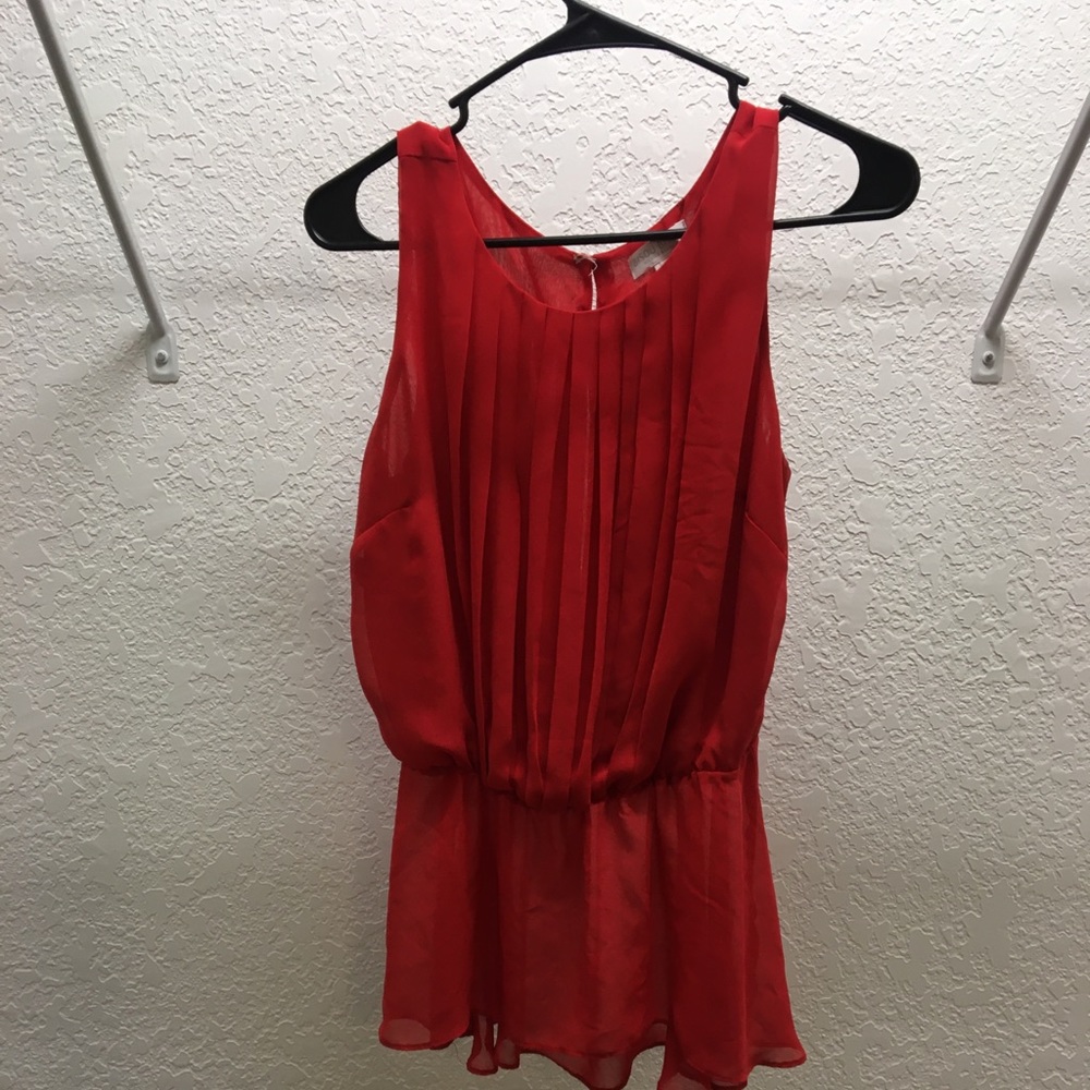 Red orange blouse